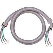 ARMBRIDGE Non-Metallic A/C Whip 3/4" x 6 ft – Pre-Wired Liquid tight Conduit with 8/2 & 10/1 Wires for HVAC & Air Conditioner Power Connection - South Mini Splits