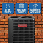 South Mini Splits | Goodman 2.5 Ton 14.3 SEER2 R32 Air Conditioner Split System w/ 5kW Heat - R454B Inverter - Ceiling-Mounted 