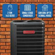 Goodman 2 Ton 14.3 SEER2 Split Heat Pump Condenser Single Stage R32