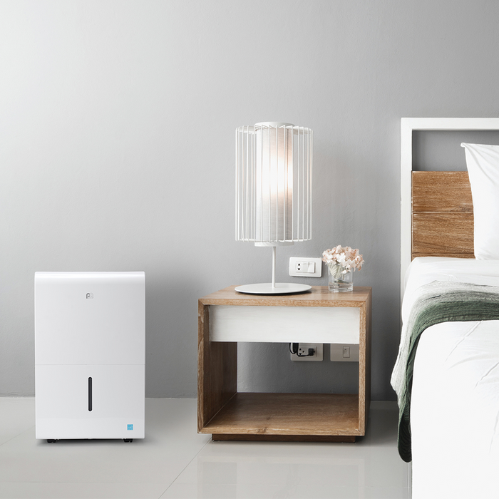 Perfect Aire 50-Pint ENERGY STAR Dehumidifier With Continuous Drainage, Ultra-Quiet Operation - Ideal for Large Rooms & Basements