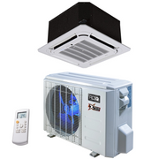 ACIQ 18,000 BTU 20 SEER2 ACiQ Single Zone Ceiling Cassette Mini Split System | Extreme Series - R454B | 230V