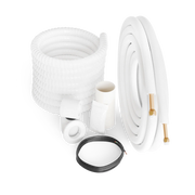 Line set 1/4"-1/2" Mini Split Installation Kit Insulated Pre-Flared 16ft/25ft/50ft with Connection Wires for 12000-18000 BTU Unit Systems - South Mini Splits