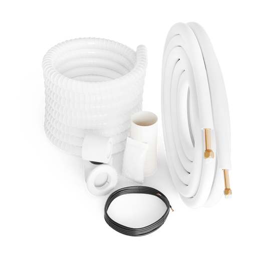 Line set 1/4"-1/2" Mini Split Installation Kit Insulated Pre-Flared 16ft/25ft/50ft with Connection Wires for 12000-18000 BTU Unit Systems - South Mini Splits