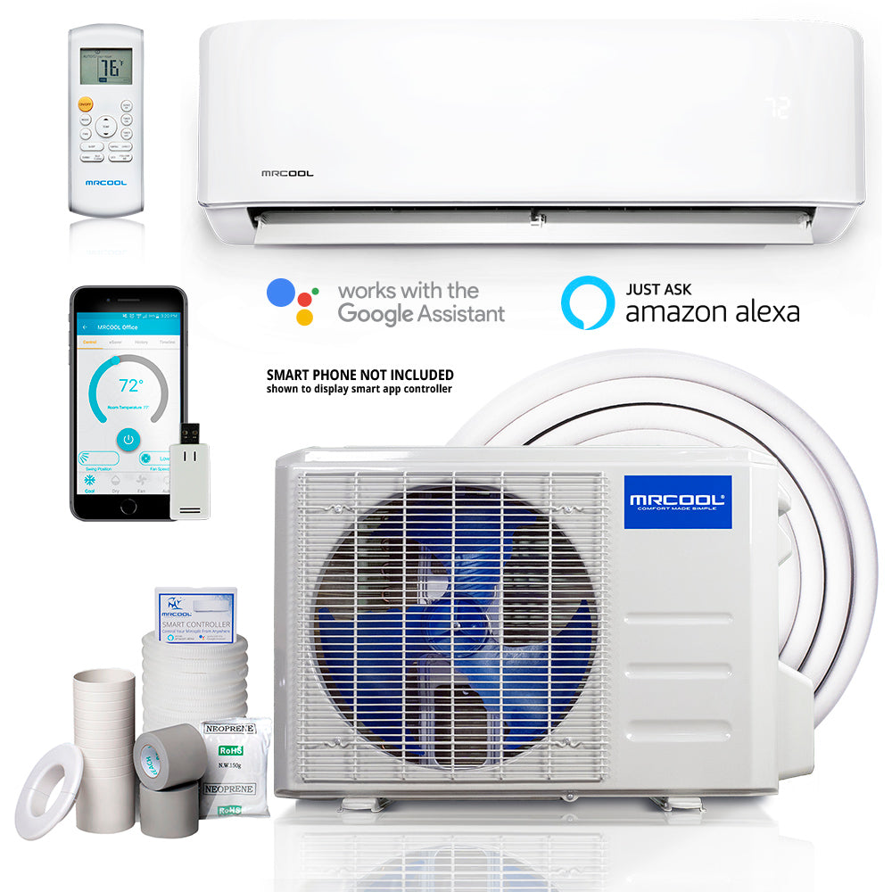 MRCOOL Mini Split - Advantage Series 4th Gen 36,000 BTU 230V (3 TON) 17.5 SEER2 Ductless Air Conditioner and Heat Pump with Quiet Wall Mount, Wi-Fi and Installation Kit Included Complete Inverter High Wall System - A-36-HP-230C