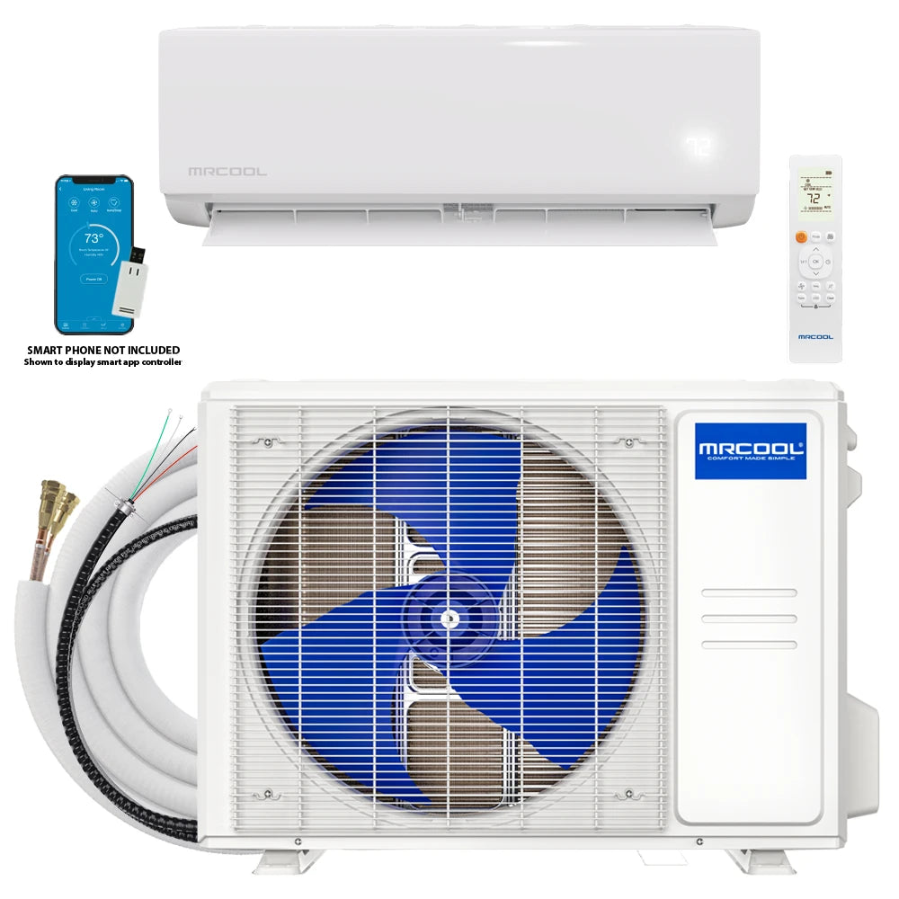 MRCOOL | MRCOOL® DIY® Select 1st Gen - 9K BTU 115V Mini Split System – 17.5 SEER2 Heat Pump – Easy Install – R454B – Up to 400 Sq Ft White Wall Mount Air handler + Condenser - 11.5ft pre-charge line set. | 
  :root {
    --hvx-golden: #0EA5A6;
    --hvx-slate: #0F172A;
    --hvx-ivory: #F8FAFC;
    --hvx-
