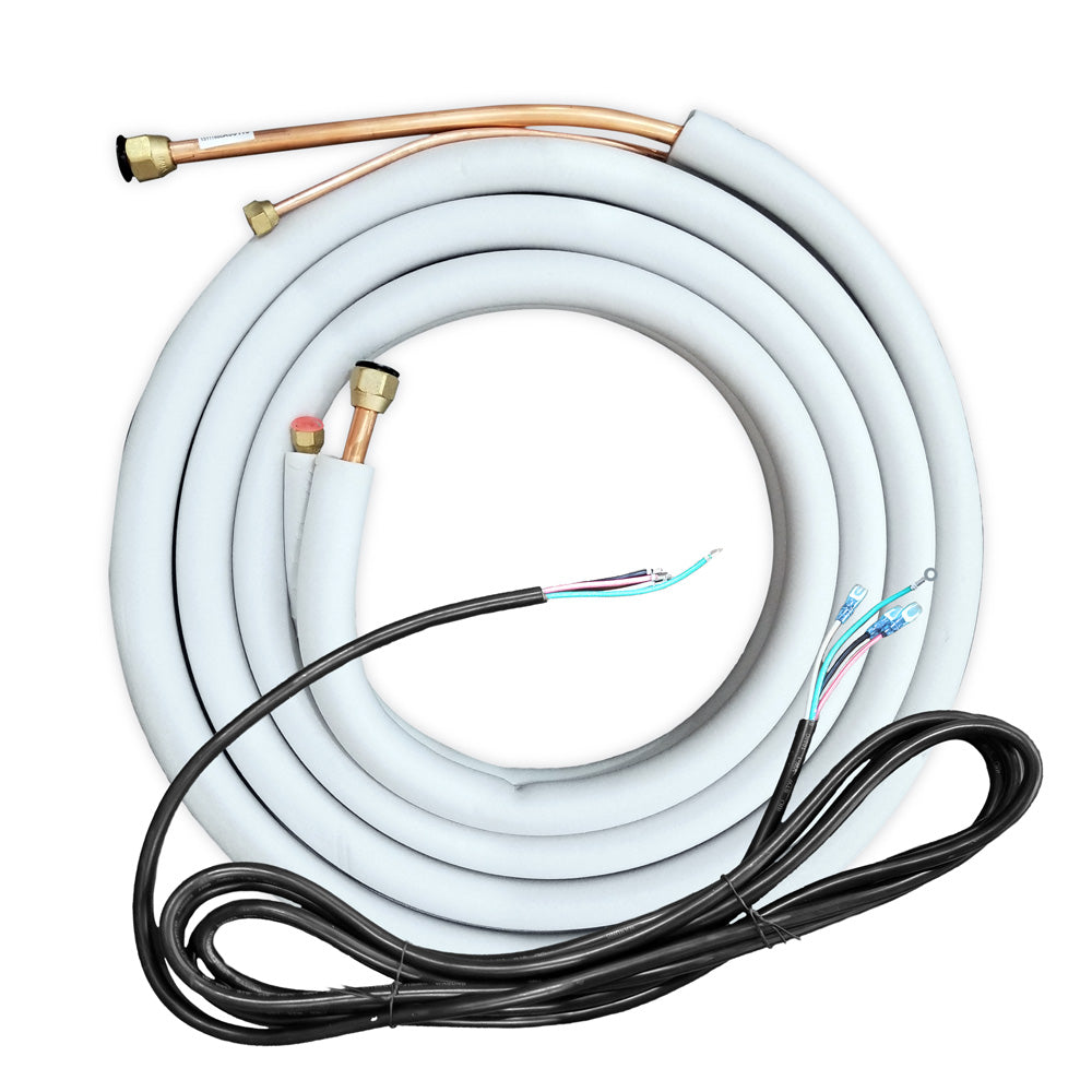 MRCOOL DIY R-410A Charged Line Set 3/8"-5/8" Mini Split Quick-Connection for DIY 24K & 36K Indoor with Connection Wires (Select Size) - South Mini Splits