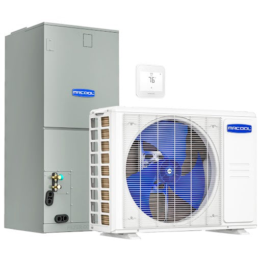4 Ton MRCOOL® VersaPro® 2nd Gen Central Ducted Heat Pump System – 16 SEER R454B | 48000 BTU Energy-Efficient HVAC for Heating & Cooling- MVP-48-HP-C-230A00-O + MVP-48-HP-MUAH-230A00-O - South Mini Splits