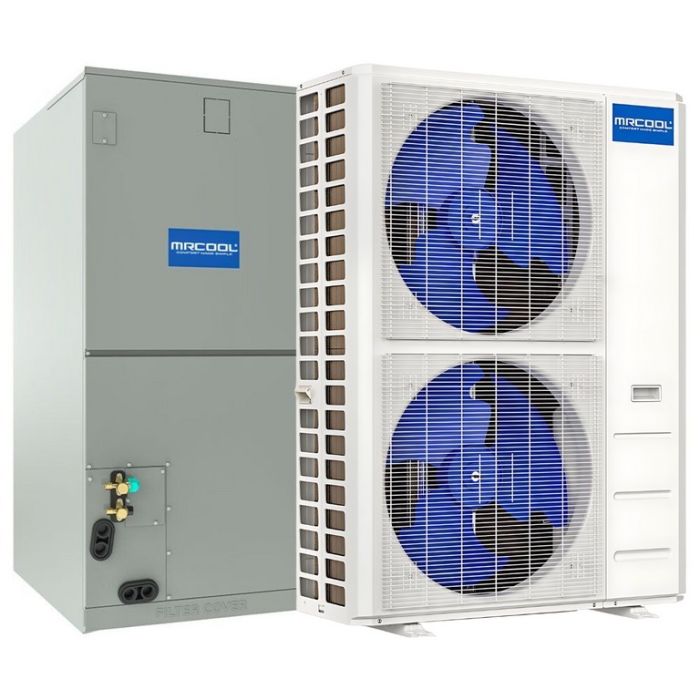 MRCOOL® 2nd Gen 48,000 BTU (4 TON) R454B Hyper Heat Multi-Position Central Ducted Air Handler Mini Split Complete System (Choose your Installation Kit) - MVP-48-HP-MUAH-230A00-O + CENTRAL-48-HP-C-230B00-O