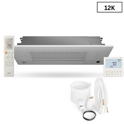 Cooper&Hunter Multi-Zone R410A, 12,000 BTU 230V One-Way Ceiling Cassette Air Conditioning Indoor Unit for Heat Pump, Mini Split Inverter System Up To 22 SEER2 with Wi-Fi Enabled Thermostat and Optional Installation Kit СH-12MCT1W-W