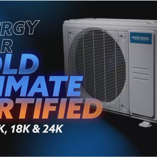 MRCOOL DIY 5th Gen Multi-Zone 2-Zone Mini Split AC & Heat Pump -- 27000 (2.3 Ton), Wall Mount Units (6K+18K BTU), Inverter Technology, 230V, Heating & Cooling - R454B video
