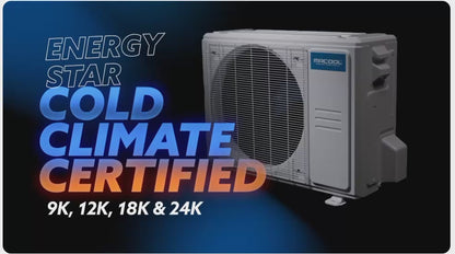 MRCOOL DIY 5th Gen Multi-Zone 4-Zone Mini Split AC &amp; Heat Pump -- 36000 (3.0 Ton), Wall Mount Units (6K+9K+9K+24K BTU), Inverter Technology, 230V, Heating &amp; Cooling - R454B video