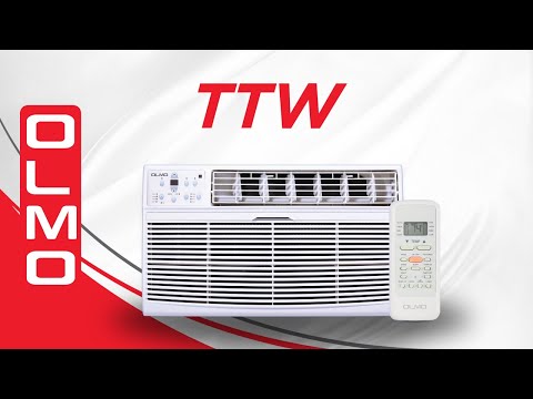OLMO Through The Wall Air Conditioner (Cooling Only) 12K BTU 115v/60hz with Remote Control, Smart Connect and Optional Sleeve SKU: OW-A12AC115WF