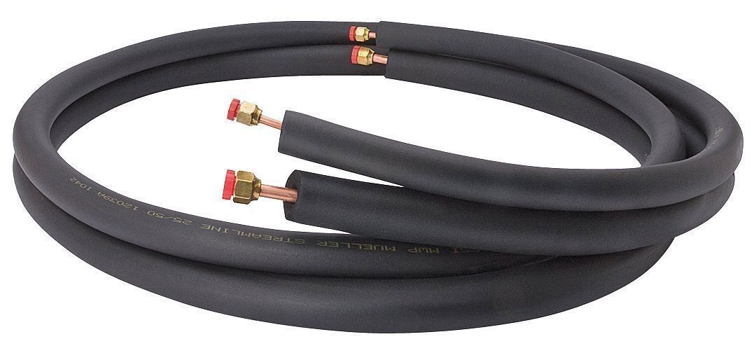 ACIQ Refrigerant Line Set 1/4"-5/8" | Insulated Pre-Flared Copper | 15ft / 30ft / 50ft for Mini Split Systems