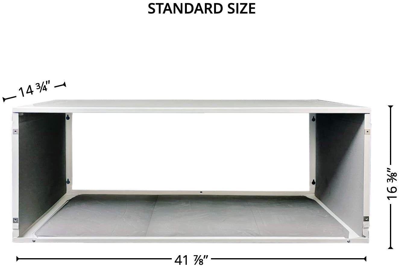 Universal PTAC Folded Metal Wall Sleeve And Exterior Grille - South Mini Splits