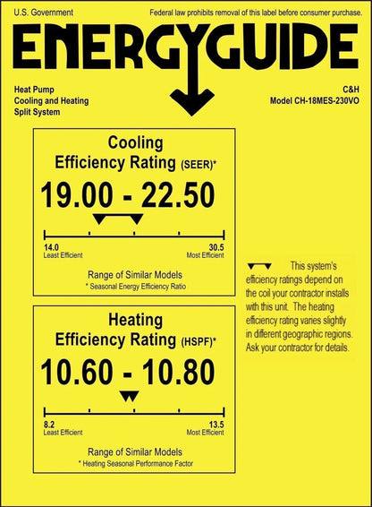 2 Zone Cooper & Hunter Astoria Series Ductless Mini Split A/C and Heater 6k+9k 18,000, 1.5 Ton, 230V, BTU 22.5 SEER Heat Pump, Inverter System with Wall Mount Air Conditioner Handlers and Installation Kits - South Mini Splits