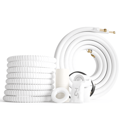 2 Zone Cooper &amp; Hunter Olivia Midnight Series, 1.5 Ton Air Conditioner, Ductless Mini Split with 6k+6k BTU Wall Mounts, R410A,22.5 SEER 18000 BTU Heat Pump, 230V, Dual Head (2 Heads), Optional 16ft 25ft 50ft Installation Kit + WIFI Adapter - South Mini Splits