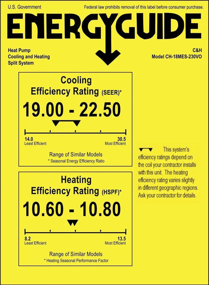 2 Zone Cooper & Hunter Astoria Series Ductless Mini Split A/C and Heater 18k+18k 36,000 BTU 3 Ton 23.9 SEER 230V Heat Pump Inverter System with Wall Mount Air Conditioner Handlers and Installation Kits - South Mini Splits