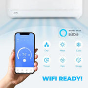 Cooper&Hunter | Cooper & Hunter MIA Series 1.5 Ton Air Conditioner and Heat Pump R454B 18000 BTU Wall Mount Ductless Mini Split 19 SEER Inverter 230V Single Head Wi-Fi 16ft Kit CH-RLS18MIA-230VI + CH-RLS18MIA-230VO | CLICK HERE TO CONTACT US FOR CUSTOM QUOTES AND QUESTIONS 
CLICK TO CALL US 737-738-6329 FOR ANY QUES