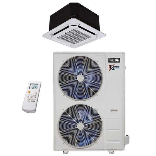 ACiQ 48,000 BTU 23 SEER ACiQ Single Zone Ceiling Cassette Mini Split System | Extreme Series