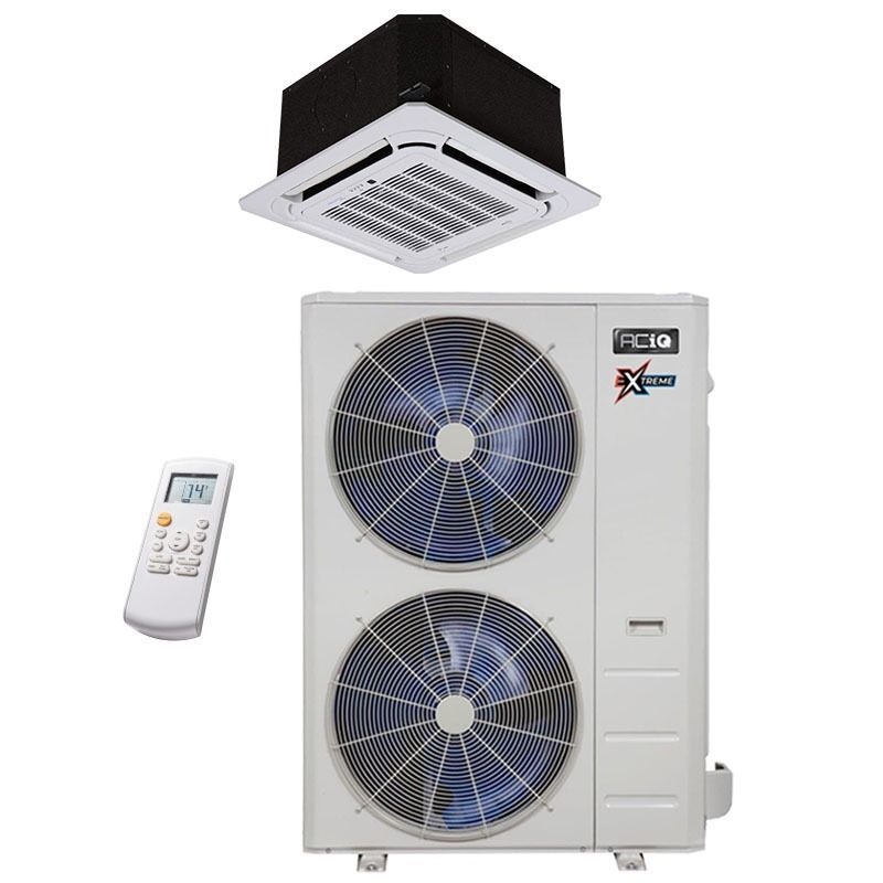 ACiQ 48,000 BTU 23 SEER ACiQ Single Zone Ceiling Cassette Mini Split System | Extreme Series