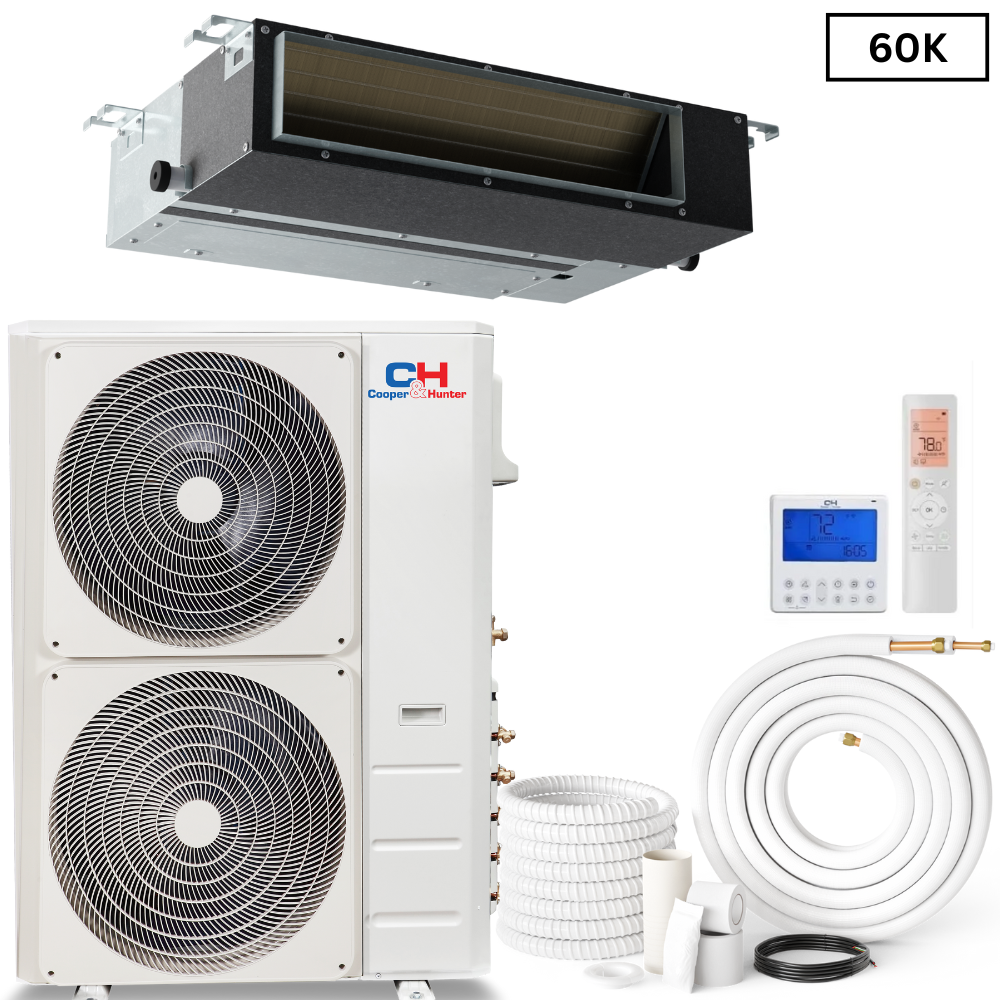 Cooper Hunter Slim Duct 60,000 BTU 230V, Concealed Duct Air
