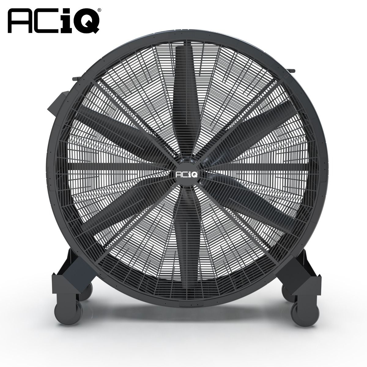 ACiQ 59 Inch Industrial Mobile Drum Fan - 24000 CFM 3-Speed 110V