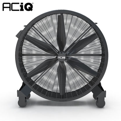 ACiQ 59 Inch Industrial Mobile Drum Fan - 24000 CFM 3-Speed 110V
