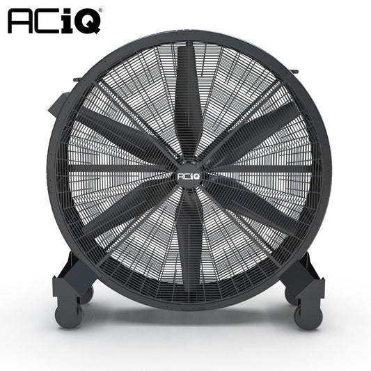 ACiQ 59 Inch Industrial Mobile Drum Fan - 24000 CFM 3-Speed 110V