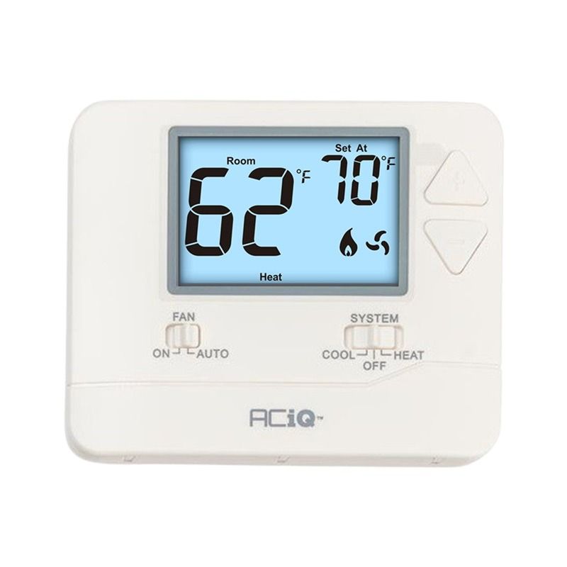 ACiQ Single-Stage Dual Powered Non-Programmable Thermostat